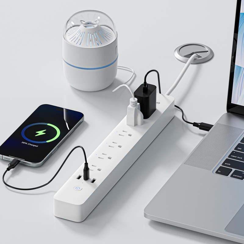 GHome Smart Power Strip, WiFi Surge Protector with 6 Individually