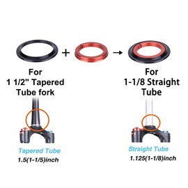 VGEBY Bicycle Headset Bearings, Tapered Straight Front Fork Stem Headset Bike Top Cap Expander Headset Replacement Bicycle Accessory for Mountain Road Bike
