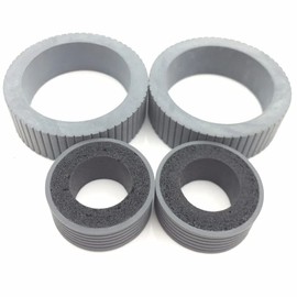 Juego de rodillos escáner de repuesto para Epson FF-680W DS-530 DS-570 DS-770 DS-870 DS-875 DS-970 DS-975 ES-400 ES-500 ES-580, funda de piel
