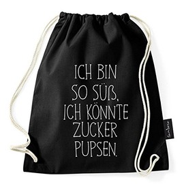 Sambosa, gym, sports bag with hipster quotes, black