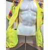 FX High Visibility YELLOW Class 3 Safety Vest Solid Reflective