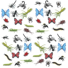 Safari Ltd. Insects Bulk Bag - Set of Miniature Toy Insect Set - 48 Piece Collection for Boys, Girls & Kids Age 3+