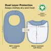 8-Pack Organic Baby Bibs for Boys, Girls - Soft Cotton
