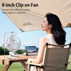 iNeibo 10000mAh Portable Clip on Fan, 90° Oscillating Fan, 8