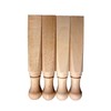 4X Wooden Door Wedge Beech Wood Door Stopper Jammer Pack