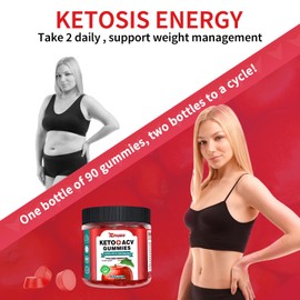 （2 Pack） Keto ACV Gummies Formula with 1500MG 180 Count Keto ACV Gummies, Keto ACV Gummies Diet Supplement for Women Men - Low Sugar & Gluten Free