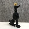 Artgenius Golden Crown Black Poodle Figurine,Small (Black)