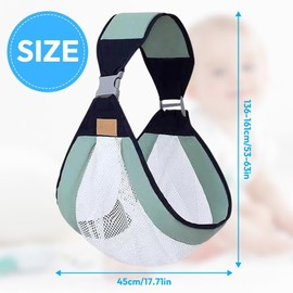 Baby Newborn Baby Carrier, Baby Carrier Side for Newborns & Toddlers 0-48 Months - Ergonomic Child Carrier up to 20 kg - Breathable Children's Carrier, Foldable & Lightweight