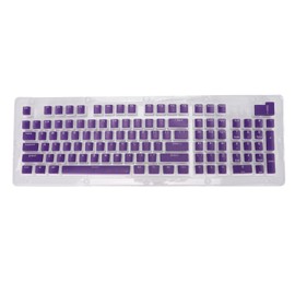 Keyboard Keycaps 110 Keys FOS Step OEM Height 2 Color Injection Molding Computer AccessoriesPurple White Characters