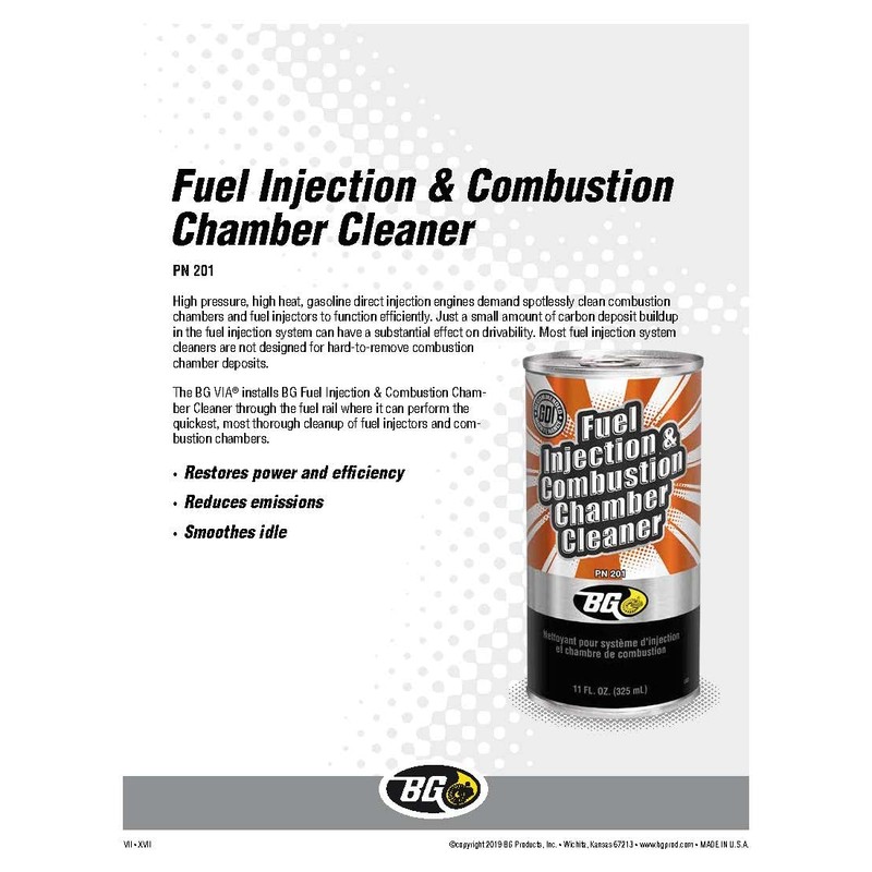 Smilyeez BG Fuel Injection & Combustion Chamber Cleaner PN 201