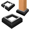 2 Pack 4X4IN Aluminum Split Deck Post Base Cover, Solid