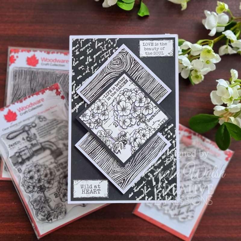 Woodware FRS1048 Bastelstempel, Photopolymer, farblos, 4 x 6 in