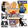 Motivational Cat Reward Stickers Pack - Funny Classroom Incentives for