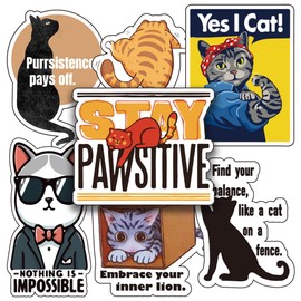 Motivational Cat Reward Stickers Pack - Funny Classroom Incentives for Kids | Cute Positive Stickers for Students