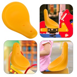 DOITOOL Seesaw Replacement Seats ：Plastic Gym Seat Playground Equipment, Comfortable and Easy to Install for Parks and Community Areas Comfortable Seating for Child Boy Girl，35.00x27.00x18.00cm，Yellow