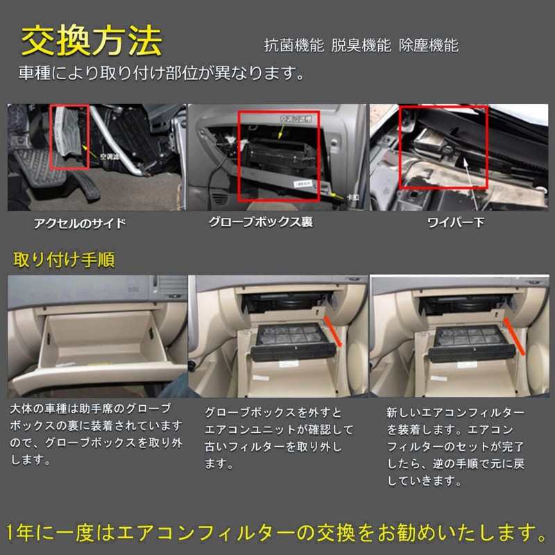 Air Conditioner Filter Replacement Filter, Special 5 Layer Structure, Includes