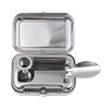 Tiardey Mini Stainless Steel Ashtray Portable Ashtray Pocket Ashtray Odourproof