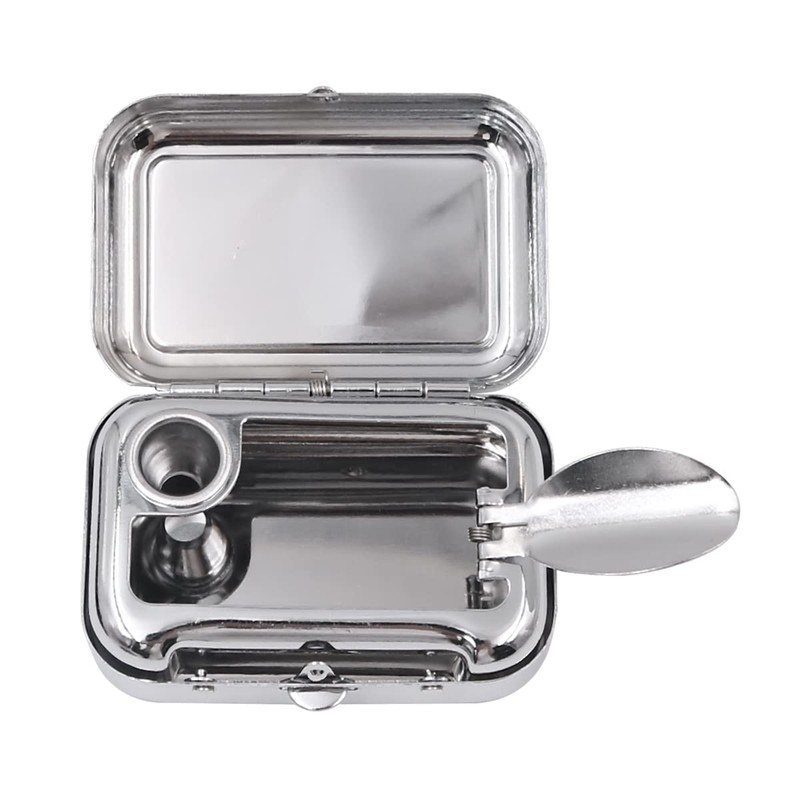 Tiardey Mini Stainless Steel Ashtray Portable Ashtray Pocket Ashtray Odourproof
