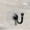 Cciphy Adjustable Self Adhesive Curtain Tieback, Non-Trace Stick Metal Wall