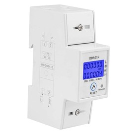 5-80A 230V 50Hz Digital LCD Display Single Phase Energy Meter Watt Meter DIN Rail Mounting KWh DDS015 Overload Protection Energy Saving