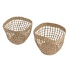2PCS Woven Basket Handwoven Sea Grass Storage Basket for Flower