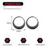 Headlight Cover Guard Headlight Bezels Trim Compatible with Jeep Wrangler