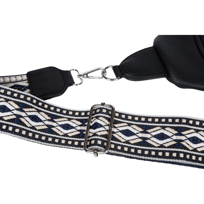 styleBREAKER Women's One Shoulder Backpack, Geometric Patterned Shoulder Strap, Unicoloured