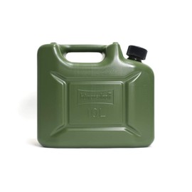 Hunersdorff Fuel Tank (olive) Poly Tank, Fuel Can Pro, 3.2 gal (10 L), Water Tank, Fuel, White Gasoline, Kerosene Tank, Canister, Camping