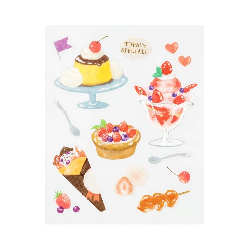 Midori 82699006 Seal Decal Glossy Snack Pattern