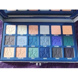 Jeffree Star Blue Blood Artistry Eyeshadow Palette 18 Color Pressed Powder Shade