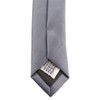 TigerTie Designer Tie in Plain – Tie Cravat - silver