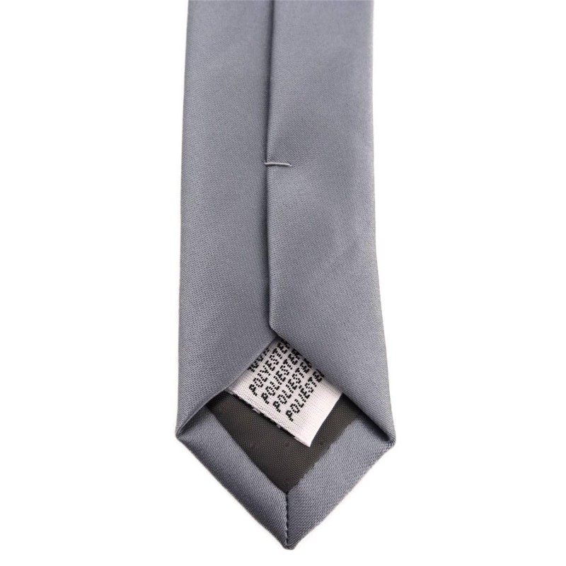 TigerTie Designer Tie in Plain – Tie Cravat - silver