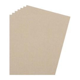 Rebower Corrugated Cardboard Paper Sheets, Corrugated Paper Cardboard Inserts [for Craft and DIY Projects] - 5.9x3.9 Inch/Brown/50 Pcs