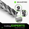 SHAPPRO 3/8 Inch Shank Carbide Square End Mill, 4 Flute