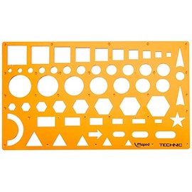 Maped Technic M922410Â Geometry Nomog Impact Stencil Mask, Pack of 1