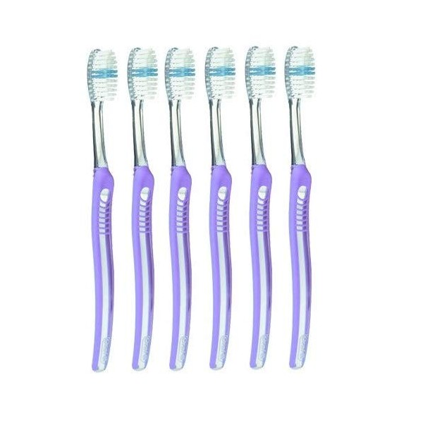 Oral-B Indicator Toothbrush Flat Trim, 35 Soft - Pack of 6