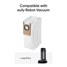 eufy Dust Bag for Robot Vacuum Omni S1 Pro, 3 packs included, 6-month Replacement