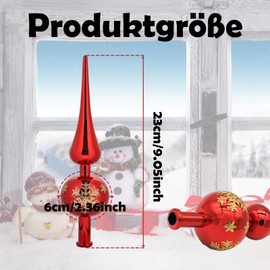 Christmas Tree Topper, Christmas Tree Topper, Red Christmas Tree Decoration, Christmas Tree Decoration for Christmas Tree Decoration