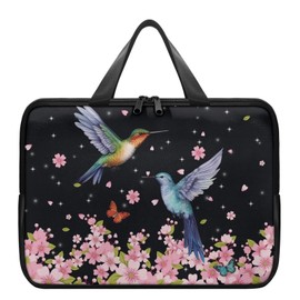 Sepetwhos Laptop Bag Case Womens Mens Leather Briefcase with Handle Casual Computer Carrying Bag Cover 10 Inch- 17 Inch, Hummingbird, 2XL: 17 inch