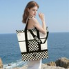 Bluboon Mesh Beach Tote Bag with Cooler Compartment Insulated Detachable
