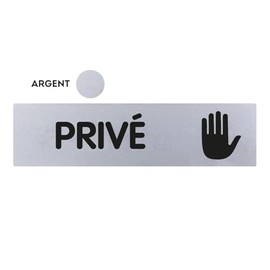 Novap - Plate - Prive - 170X45 Mm Rigid - Silver - Metallic Gray