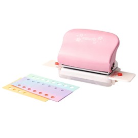 All Metal 6-Hole Punch, Paper Hole Puncher with Positioning Mark, 6-Sheet Capacity, A5 A6 A7 6 Ring Punch Round Hole Punch for Diary Planner, Personal, Agenda, Binder Refill Pages, Bookbinding DIY