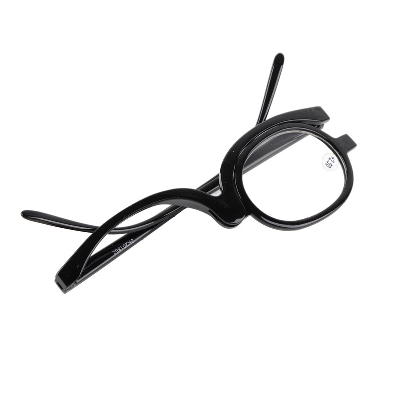 Magnifying Eye Makeup Glasses Women Stylish Flip Down Lens Cosmetic