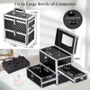 Joligrace Extra Large Makeup Train Case Nail Polish with Drawer