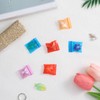 HJZHII 400Pcs Mini Plastic Baggies, 1.2x1'' Colored Resealable Storage Bags