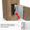 8 Pcs Heavy Duty Universal Wood Bed Rail Hook Plates