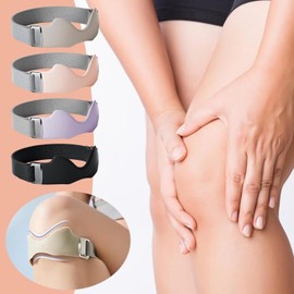 Venda para la Rótula, Banda de Sujeción Deportiva Ajustable para Hombres y Mujeres, Estabilizador de Rodilla Antideslizante para Correr, Hacer Ejercicio y Uso Diario (Negro-1PCS)