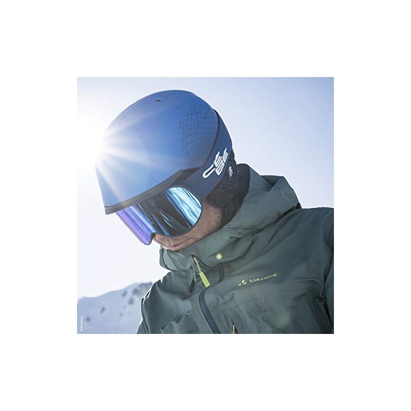 Cébé Unisex - Adult Attraction Ski Goggles Matt Blue Red