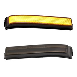 LED Turn Signal Side Mirror Lights compatible with 2009-2014 Ford F150 Raptor, Lincoln Mark LT, Smoked Lens, Amber