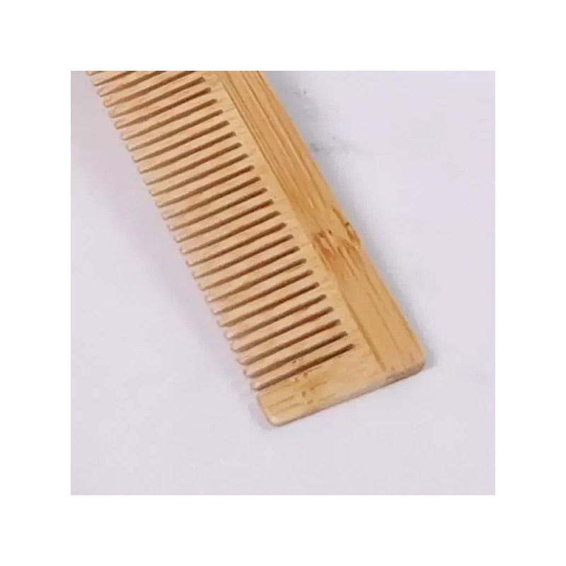 대나무 빗 천연소재 헤어케어 휴대용 미용 빗살 세밀 모발정리 Bamboo